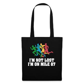 I'm Not Lost I'm On Mile 87 Marathon - Tote Bag - black - Front