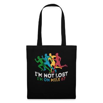 I'm Not Lost I'm On Mile 87 Marathon - Tote Bag - black - Front