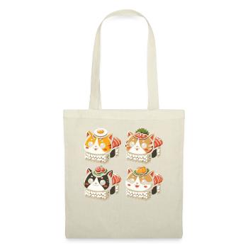 Sushi Essen Japan Nigiri Geschenk - Stoffbeutel - Natur - Vorne