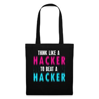 Expertise en cybersécurité des hackers éthiques - Sac en tissu - noir - Devant
