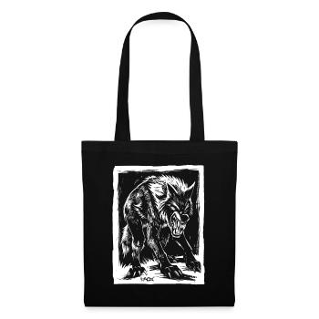 Evil Horror Werewolf or Wolf - Tote Bag - black - Front