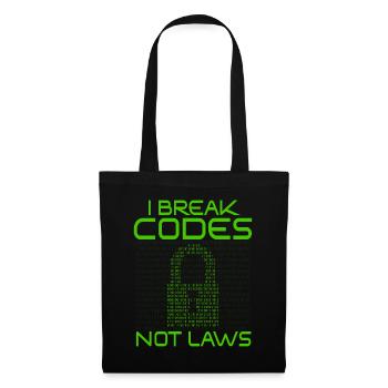 Expertise en cybersécurité des hackers éthiques - Sac en tissu - noir - Devant