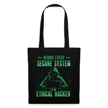 Expertise en cybersécurité des hackers éthiques - Sac en tissu - noir - Devant