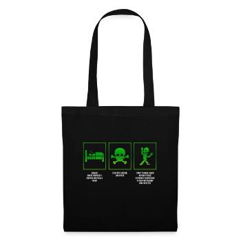 Zombie Zombie-Jäger Zombieapokalypse Geschenk - Stoffbeutel - Schwarz - Vorne