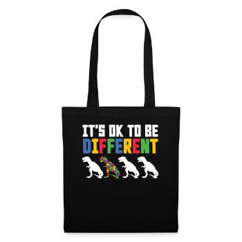 Autismus Awareness Day Autist Geschenk - Stoffbeutel - Schwarz - Vorne