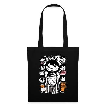 Clone Street Cats: Street Art Cat - Tote Bag - black - Front