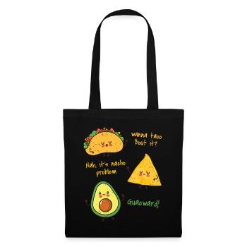 Avocado Guacamole Vegan Gift - Tote Bag - black - Front