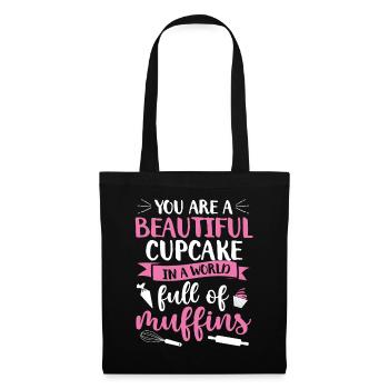 Baker Bakeries Produits de boulangerie Cadeau de cuisson - Sac en tissu - noir - Devant