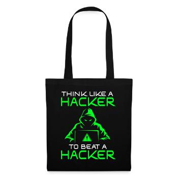 Expertise en cybersécurité des hackers éthiques - Sac en tissu - noir - Devant