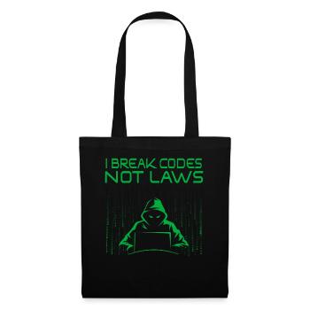 Expertise en cybersécurité des hackers éthiques - Sac en tissu - noir - Devant
