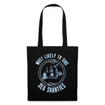 Sailor Meme Pirate Ship Ocean Sailing - Tote Bag - black - Front