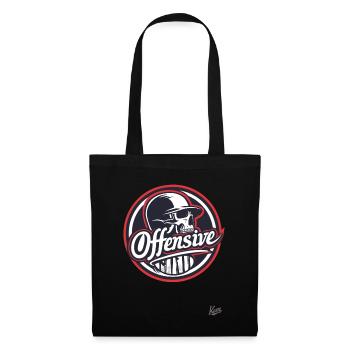 Crâne alternatif Crâne effronté et provocateur - Sac en tissu - noir - Devant