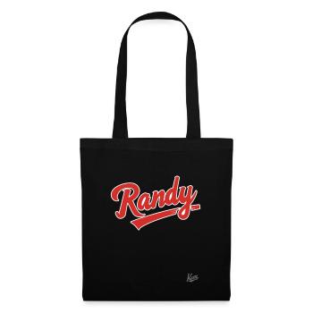 Der Name ist Randy - Stoffbeutel - Schwarz - Vorne
