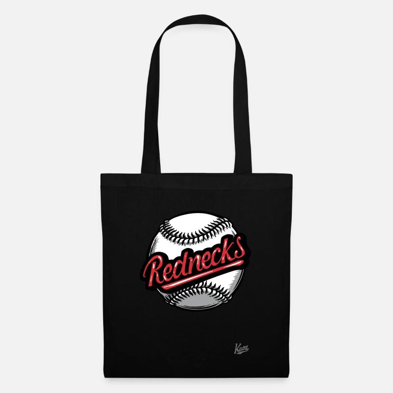 Baseball mit Rednecks - Stoffbeutel - Schwarz