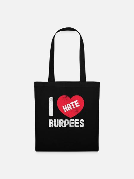 Burpees - Stoffbeutel - Schwarz