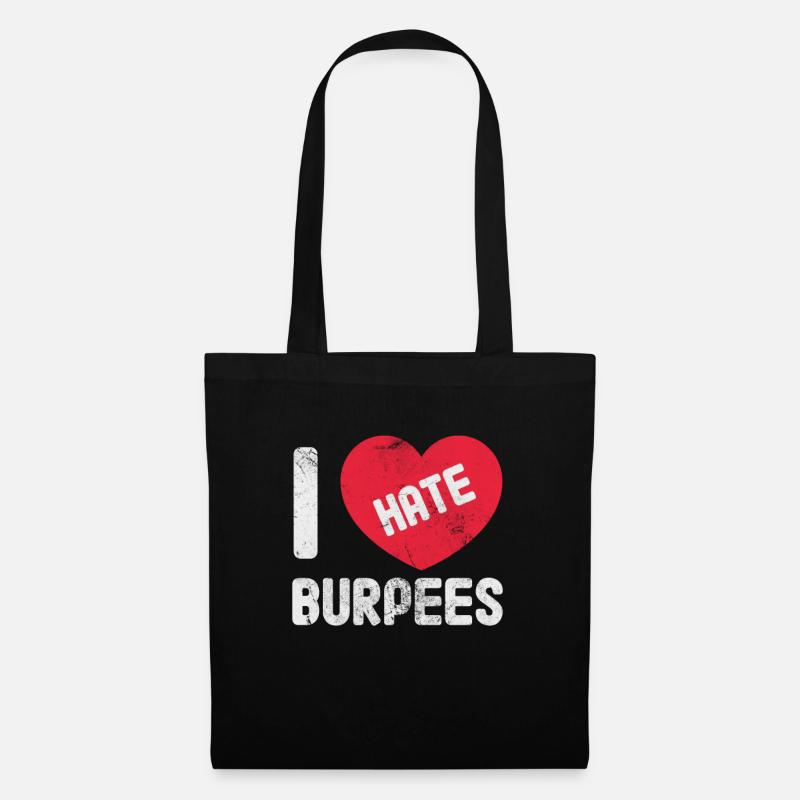 Burpees - Stoffbeutel - Schwarz