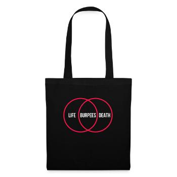 Burpees Fitness Cadeau de musculation Burpee - Sac en tissu - noir - Devant