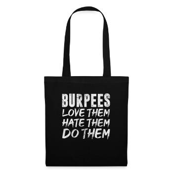 Burpees - Sac en tissu - noir - Devant