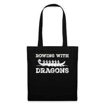 Rowing With Dragons Dragonboat - Tote Bag - black - Front