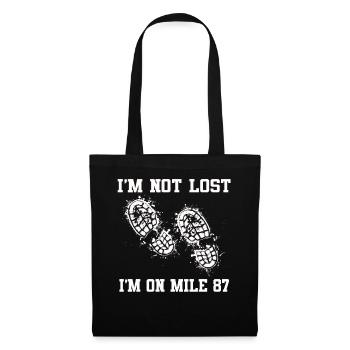 I'm Not Lost I'm On Mile 87 Marathon - Tote Bag - black - Front