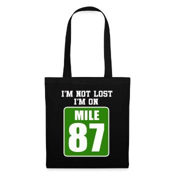I'm Not Lost I'm On Mile 87 Marathon - Tote Bag - black - Front