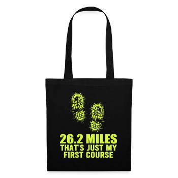 26.2 Miles? That's Just My First Course - Tote Bag - black - Front