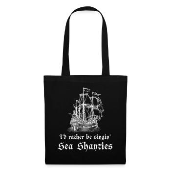 Sailor Meme Pirate Ship Ocean Sailing - Tote Bag - black - Front