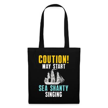 Sailor Meme Pirate Ship Ocean Sailing - Tote Bag - black - Front