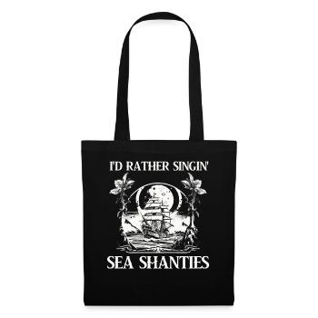 Sailor Meme Pirate Ship Ocean Sailing - Tote Bag - black - Front