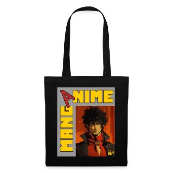 Anime manga : Le beau jeune seigneur - Sac en tissu - noir - Devant