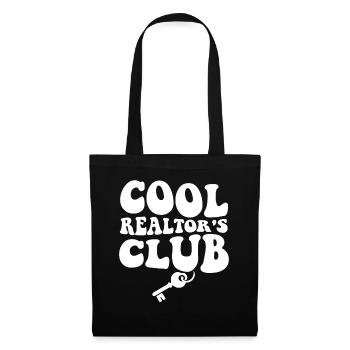 Agent immobilier Agent immobilier Cadeau d’agent immobilier - Sac en tissu - noir - Devant