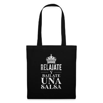 Salsa - Stoffbeutel - Schwarz - Vorne