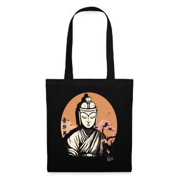 The Silent Buddha: Zen in Streetwear Style - Tote Bag - black - Front