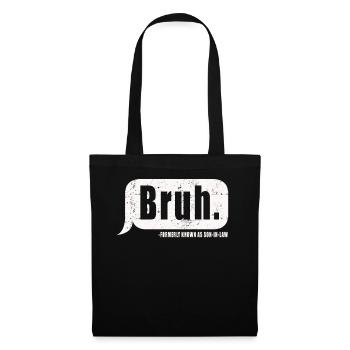 Retro Bruh früher als Schwiegersohn bekannt - Stoffbeutel - Schwarz - Vorne