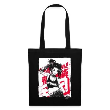Future Punk Girl - Tote Bag - black - Front