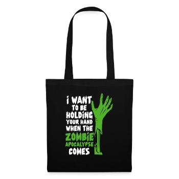 Zombie Zombie Hunter Zombie Apocalypse Cadeau - Sac en tissu - noir - Devant