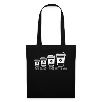 Autisme - Sac en tissu - noir - Devant
