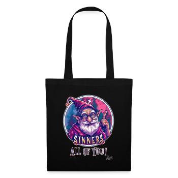 Gnome Grandpa Wizard, Sinners, All of You - Tote Bag - black - Front