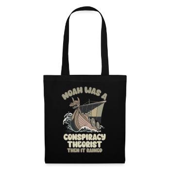 Noé était un théoricien du complot et le - Sac en tissu - noir - Devant