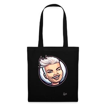 Short-haired lucky cat: Woman, fresh and cheeky! - Tote Bag - black - Front