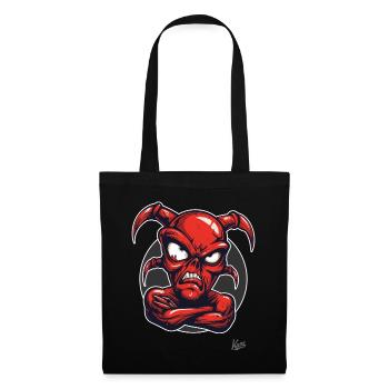Little Demon : Le diable en a assez - Sac en tissu - noir - Devant