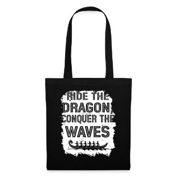 Chevauchez le dragon, conquérez les vagues - Sac en tissu - noir - Devant