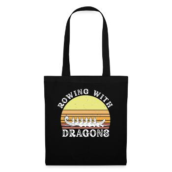 Rowing With Dragons Dragonboat - Tote Bag - black - Front