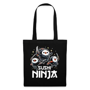 Sushi Food Japon Nigiri Cadeau - Sac en tissu - noir - Devant