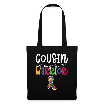 Autisme - Sac en tissu - noir - Devant