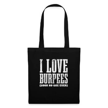 Burpees - Sac en tissu - noir - Devant