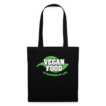 Vegan Food Is Balancing My Life - Tote Bag - black - Front