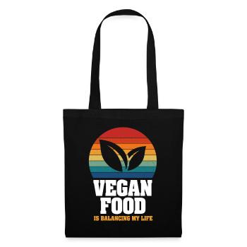 Vegan Food Is Balancing My Life - Tote Bag - black - Front
