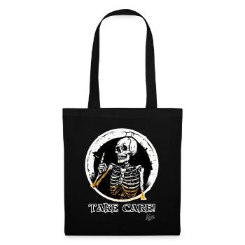 Skeleton Skull Council: Watch out! - Tote Bag - black - Front