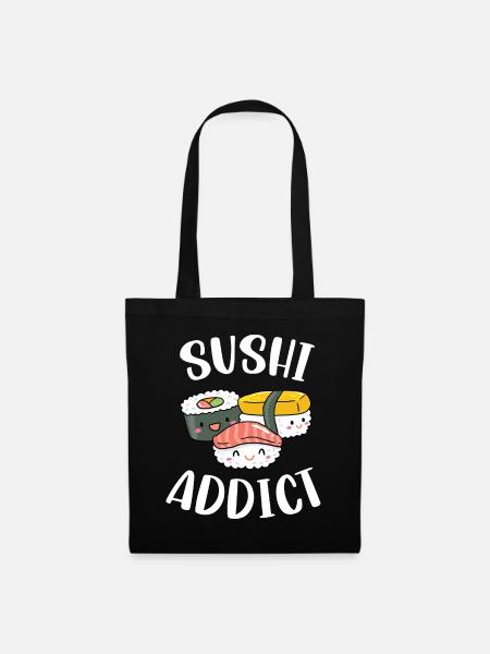 Sushi Food Japan Nigiri Gift - Tote Bag - black